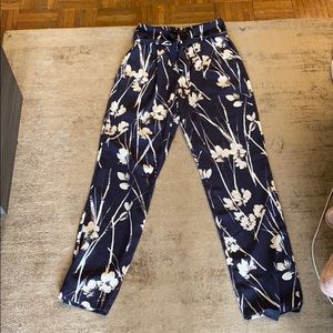 Zara Floral Pattern Pants